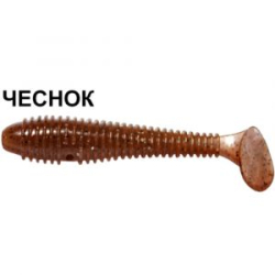 Силиконовая приманка Crazy Fish Vibro Fat 1-71-8-5 чеснок цв. coffee (кофе)