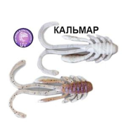 Силиконовая приманка Crazy Fish Allure 1.6 23-40-22d-6 кальмар цв. milk coffee by MF (молочное кофе)