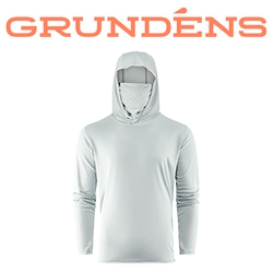 Grundens Tough Sun Masked Hoodie, Iceberg