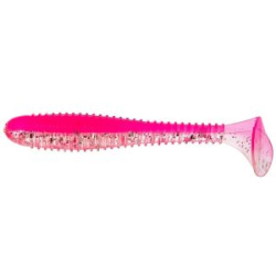 Силиконовая приманка Helios Catcher 2,75"/7 см Silver Sparkles & Pink 7шт. (HS-1-035)
