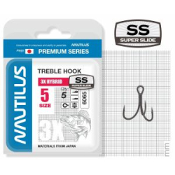 Крючок тройной Nautilus 3X Hybrid Premium Series 6065SS №5 (5шт)
