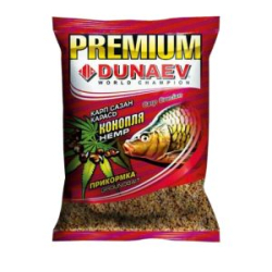Прикормка "DUNAEV-PREMIUM" 1кг Карп-Сазан Конопля