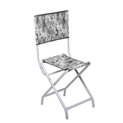 Стульчик рыболова со спинкой Nisus СР-400C (ст.труба д19) КМФ цифра (T-N-FC-400S-DG)