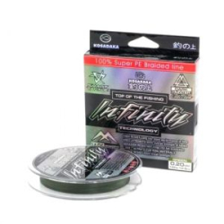 Леска плетеная зимняя Kosadaka Infinity серая 45м 0,11мм BINFW011G