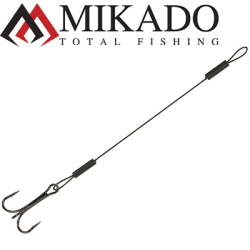 Mikado Jaws Steel Поводок стальной с тройником