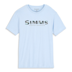 Футболка Simms Simms Shroud Fill Logo T-Shirt, Sky Blue, M