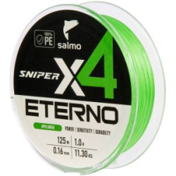 Шнур плетёный Salmo Sniper х4 Eterno Braid Apple Green 125/016