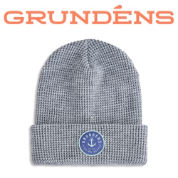 Grundens Anchor Waffle Beanie, Athletic Heather