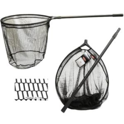 Подсачек круглый GrFish GRLN#76, композитный материал, 2.25м, 2 секции, 65*55см, полиэстр