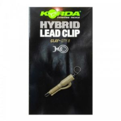 Безопасная клипса с кольцом Korda Hybrid Lead Clips Clay