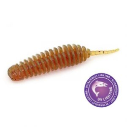 Силиконовая приманка Rampage DeathAdder 1.6" цв. #002 - Motor Oil Red Flake UV*