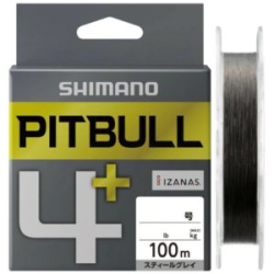 Шнур PE Shimano LD-M44V Pit Bull 4+ Grey 100m #0.3 7.1LB