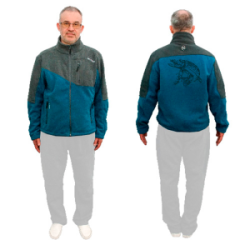 Кофта флисовая Nautilus Keepler Blue/Grey (с принтом) р-р S