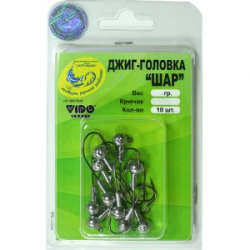 Джиг не крашеный Шар 4 гр, кр-к VD-073 GNB-073-04 10 шт