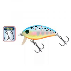 Воблер "Sprut" Rini Crank Major 36F (Floating/36mm/3,5g/0,1-0,3m/WBTR) + Два Одинарных Крючка