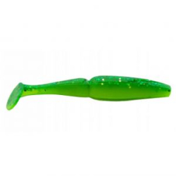 Виброхвост Mottomo Zander 10см Dark Green Yellow 5шт.