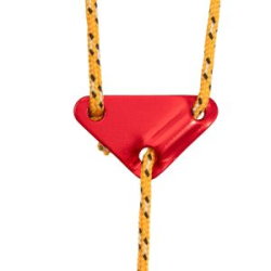 Натяжители оттяжек для палаток  алюминиевые СЛЕДОПЫТ 65х40х6 мм, красные (уп. 6 шт.)