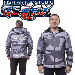 Ветровка мембранная Relax Серая Камо