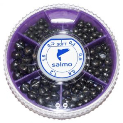 Грузила Salmo Дробь Soft мягкие 6 секций 0.3-1,6г 100г набор 3