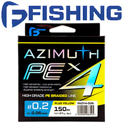 F-Fishing Azimuth PE X4 Fluo Yellow 150m