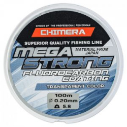 Леска Chimera Megastrong Fluorocarbon Coating Transparent Color 100m #0.28