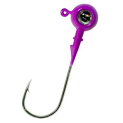 Джиг крашеный "Шар с глазом 3D" 3 гр, кр-к VD-077 Gamakatsu Ni № 1, цв. 06-фиолетовый GCB-077-01-03-06