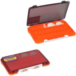 Коробка Kosadaka TB-S63A-OR, 17,5*10,5*2см 3 продольные секции + доп. вставки, оранжевая