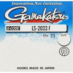 Крючок Gamakatsu LS-2033F Ring Eye N-L №08 (15шт)
