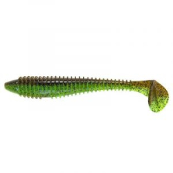 Силиконовая приманка Keitech Swing Impact Fat 6.8" цв. #401 Green Pumpkin Chartreuse