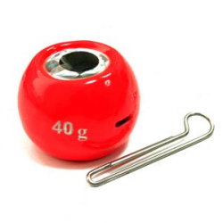 Груз крашеный разборная чебурашка "ШАР" 40 гр., цвет 01- красный GCR(B)C-40-01 5 шт