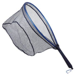 Подсак нахлыстовый алюминиевый с магнитной клипсой Kosadaka LNFMC (полиэстерная сетка) 45*35*66см