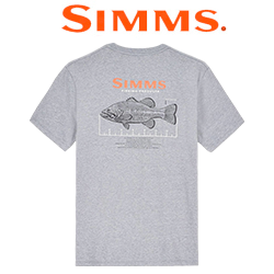 Simms Bass Ruler T-Shirt, Athletic Heather
