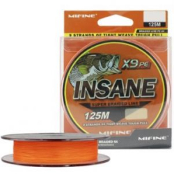 Леска плетёная Mifine Insane X9 PE 125m 50005-25