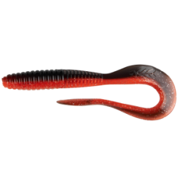 Силиконовая приманка @SnastiZdraste Червь 12см #010-Гнилая Морковь (4шт)