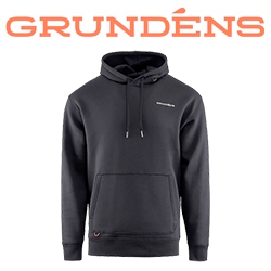 Grundens Displacement DWR Hoodie Zero Shucks, Black