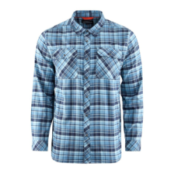 Рубашка Grundens Dungeness Seawool Flannel Shirt, Captain's Blue, 3XL