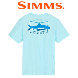Simms Salty Sign T-Shirt, Sea Breeze