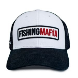 Бейсболка для рыбалки и охоты Fish Games (цвет бело-черный FishingMafia)