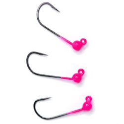 Вольфрамовая джиг-головка TSR TJH-MB #L, 3,8мм, 0,65гр, #Pink