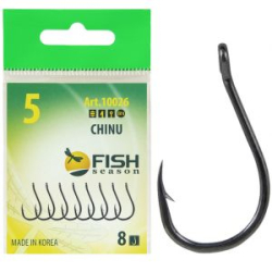 Крючок Fish Season Chinu-Ring №1 с ушком, покрытие BN (10 шт)
