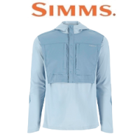 Simms Latitude BiComp Hoody, Steel Blue/Albacore