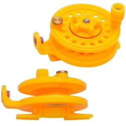 Катушка зимняя пластиковая Kosadaka Winder 58мм Yellow с лесоукл. и фрикционом (WIN-MX-58-Y)