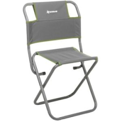 Стул туристический со спинкой Nisus СР-450.22c (ст.труба д22) серо-зеленый (T-N-TC-450.22s-GR)