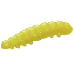 Форелевая силиконовая приманка Опарыш Крупный Berkley Honey Worm - HOT YELLOW