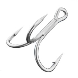 Тройник Top Power ST-56, цвет TIN, размер 1/0, упаковка 4 штук