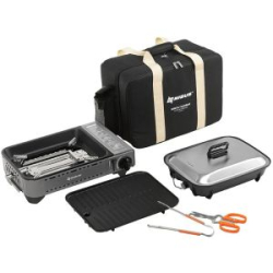 Плита газовая Плита газовая портативная в сумке, сковорода и пластина для гриля, кух.инструмент Nisus (N-MS-88 KIT)