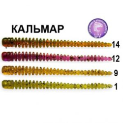 Силиконовая приманка Crazy Fish Cruel Leech 2.2" 8-55-M53-6 кальмар цв. MIX53