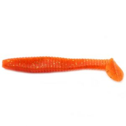 Силиконовая приманка Yaman Pro Flatter Shad 5" цвет #03 - Carrot gold flake (уп. 4 шт.)