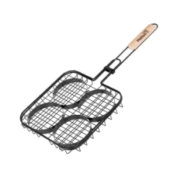 Решетка для барбекю Helios (HS-RBA SHB084) для гамбургеров 58,5х26,5х26,5х3,5см с антипригарным покрытием 