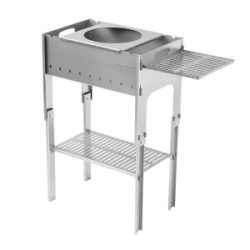 Мангал разборный Helios со столиком и подставкой под казан 2мм, сумка (T-M-S-PK)